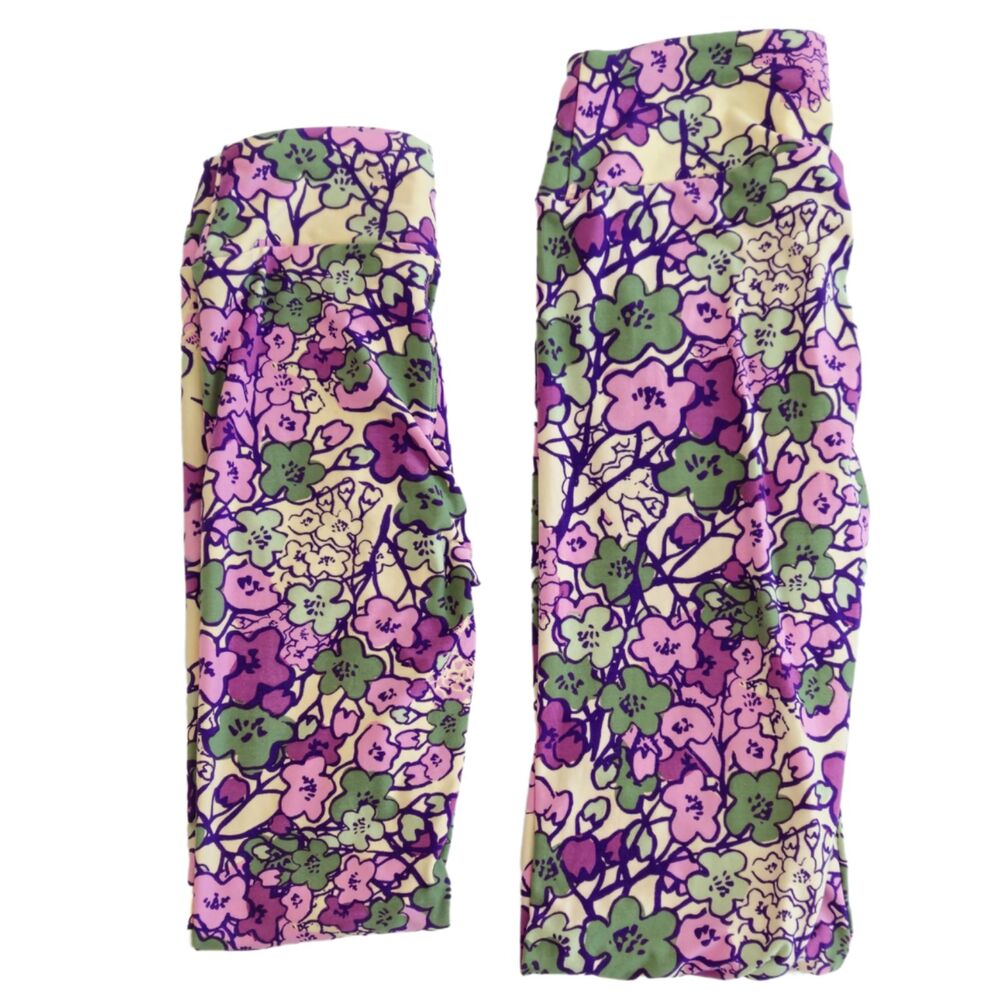 Mom and Kid Bundle of LuLaRoe Leggings OS and Tween